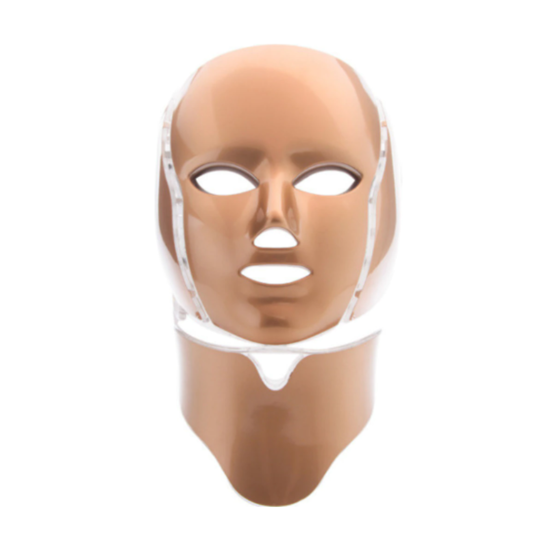 Masca pentru fata si gat, de Infrumusetare, cu 192 LED-uri si 7 Moduri de Culori, Anti-imbatranire, Anti-sebum, Anti-Acnee, Estompare Riduri fine, Eliminarea petelor si Diminuarea Cearcanelor, Tratament non-invaziv