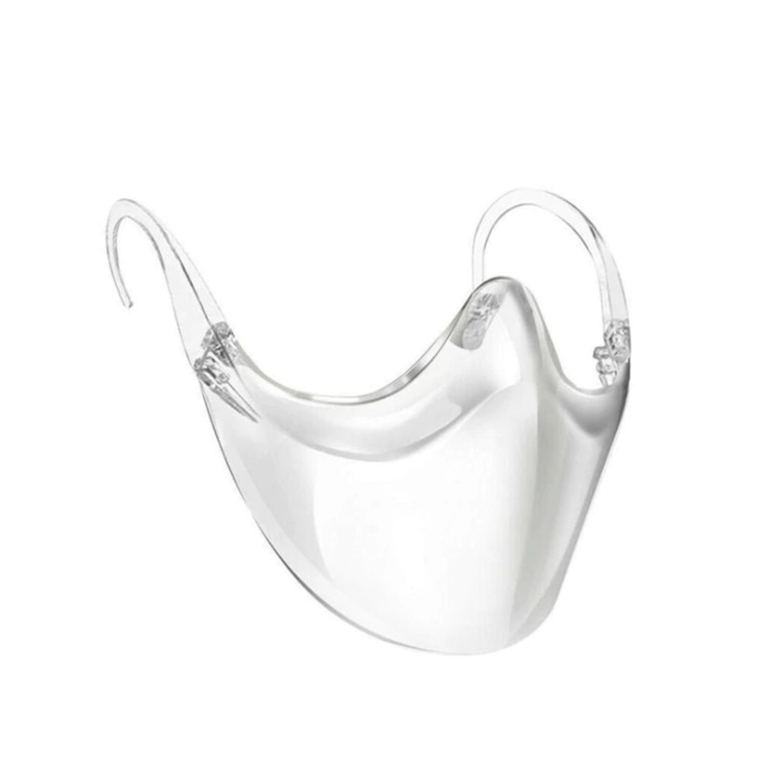 Masca de Protectie Transparenta pentru Adulti, Fixare Confortabila cu Brate de Ochelari pe Urechi, Neo Half Guard