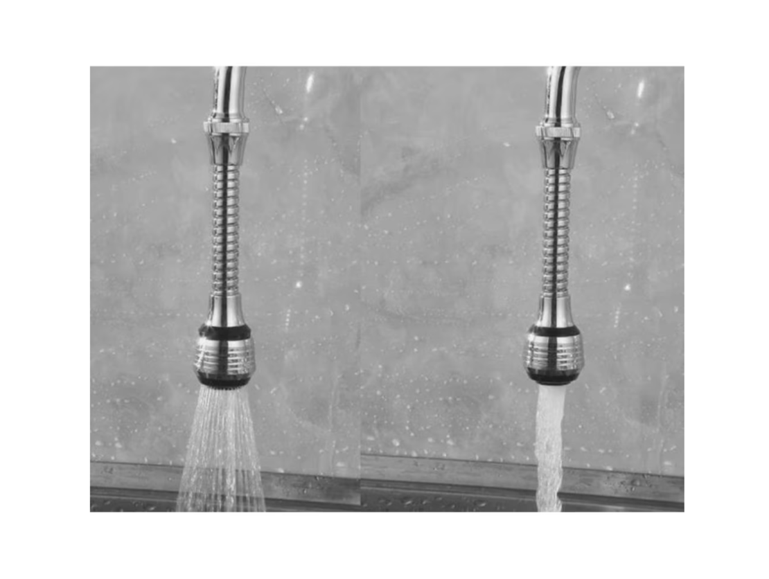 Prelungitor Universal Neo™ pentru Robinet 13 cm, 2 Fluxuri, Argintiu