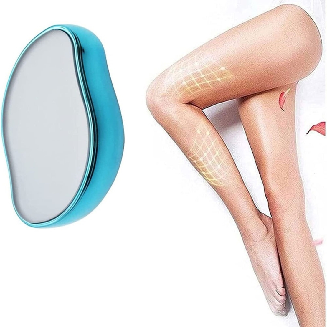 Epilator cu Cristale Neo™ Epyl®, Eliminarea Parului prin Frecare, Fara Durere, Unisex, Portabil, IP67, Turcoaz