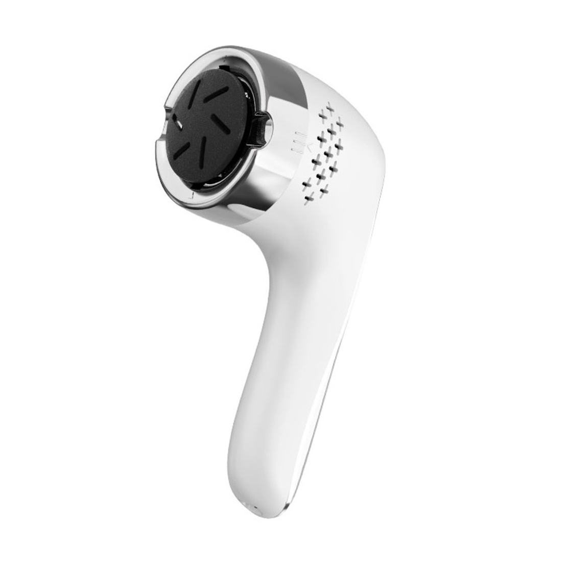 Set Aparat Profesional pentru indepartare bataturi Calus EAR Neo™ Foot Polisher Vacuum, cu aspirator, inlatura si pielea uscata, display digital, LED, incarcare USB, 2 role, 2700 rpm, C6497, Alb