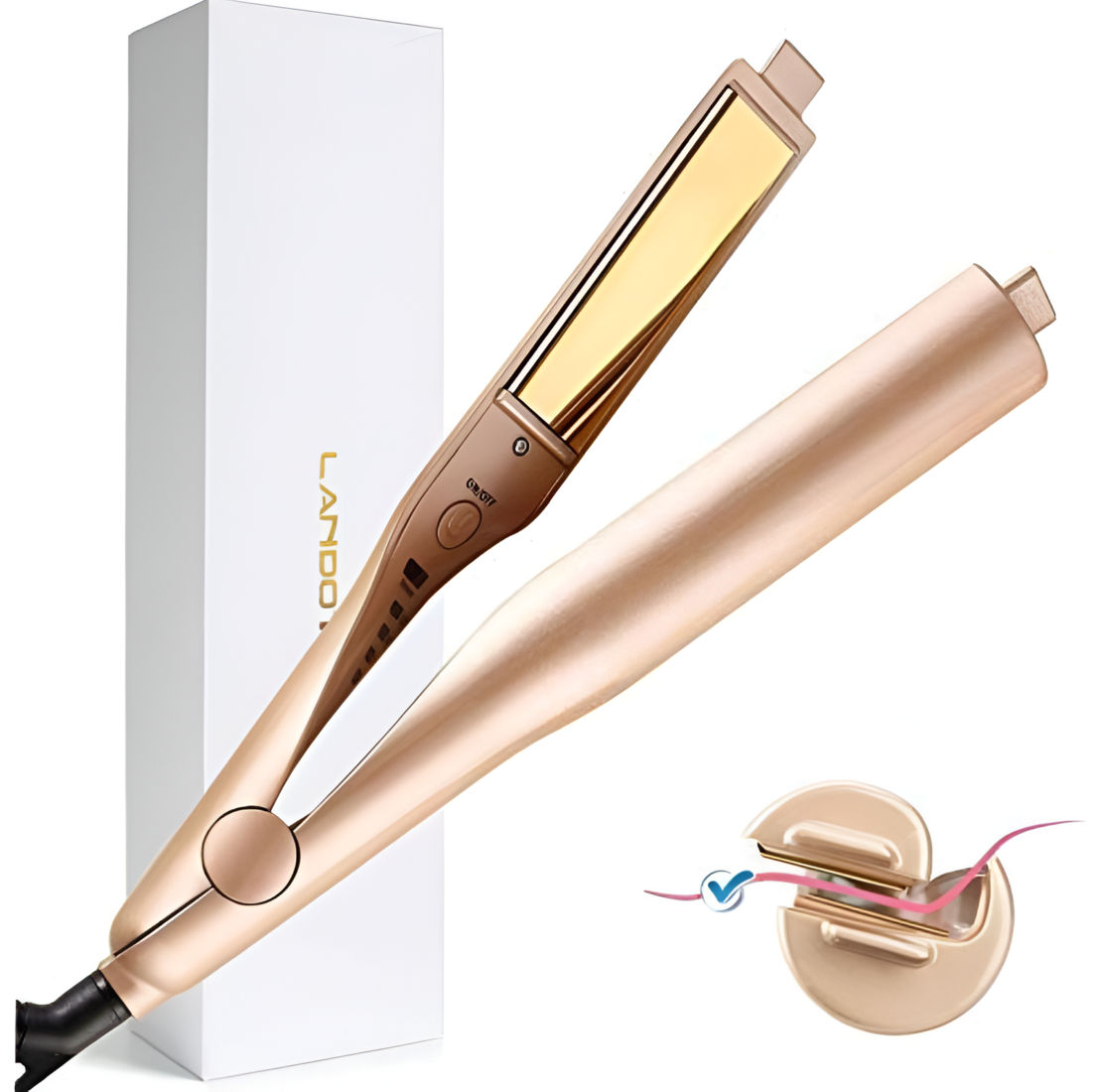 Placa de Par Ceramic Gold NEO™, 2 in 1, pentru Ondulat si Indreptat