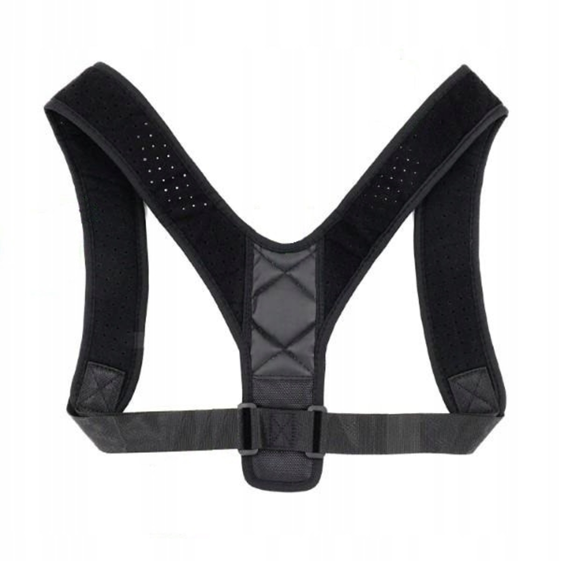 Corector de postura, BackFix, Reglabil, Neopren, Marime universala, Negru, Neo™