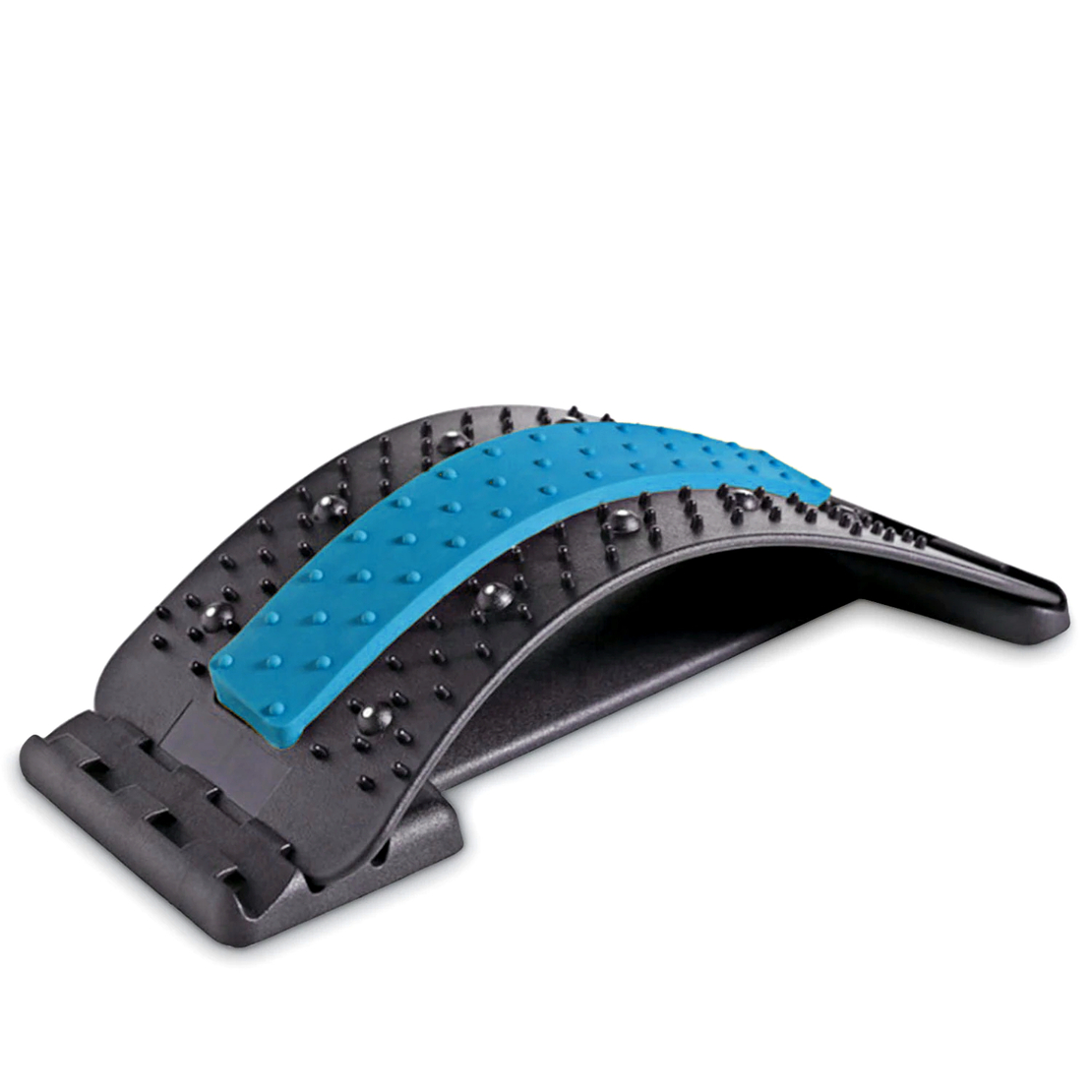 Dispozitiv de Masaj Lombar si Stretching Neo™ cu Functie de Presopunctura si Stretching maxim 150 kg, Albastru