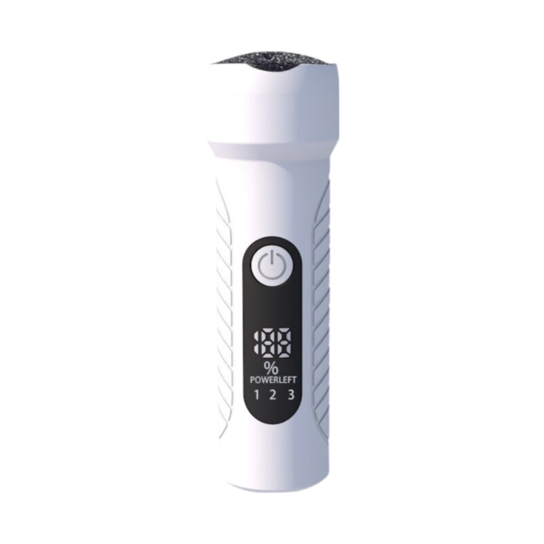 Aparat Profesional pentru indepartare bataturi Calus Lantern Neo™, cu aspirator, inlatura si pielea uscata, display digital, LED, incarcare USB, 2 capete, 2 moduri, 4400 rpm, Alb