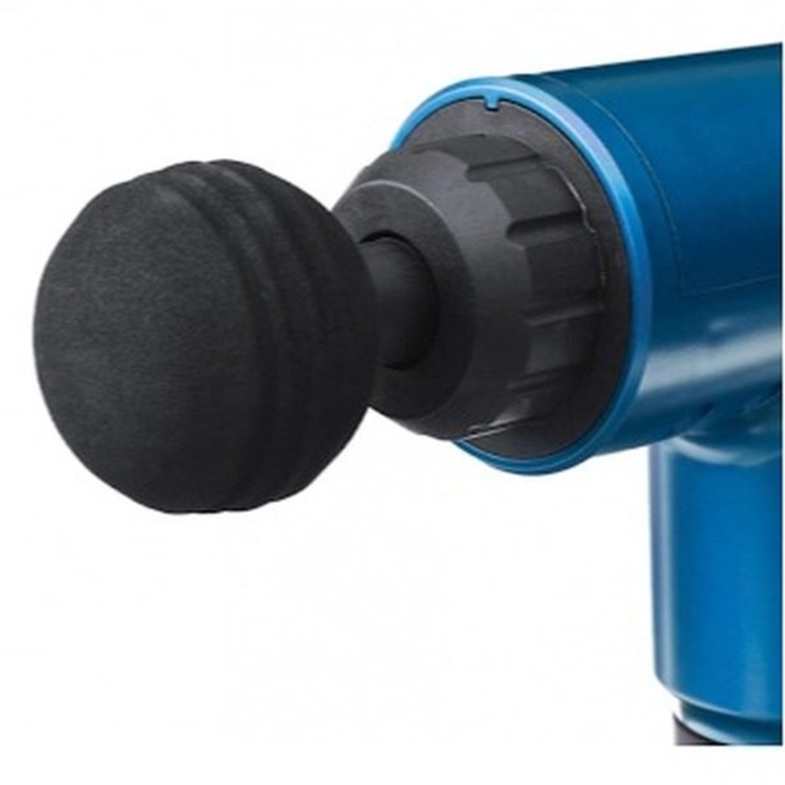 Aparat de Masaj Profesional, cu 4 capete interschimbabile si 6 trepte de intensitate, Neo™ Professional Gun®, pentru dureri musculare, reumatice, anticelulitic, Albastru