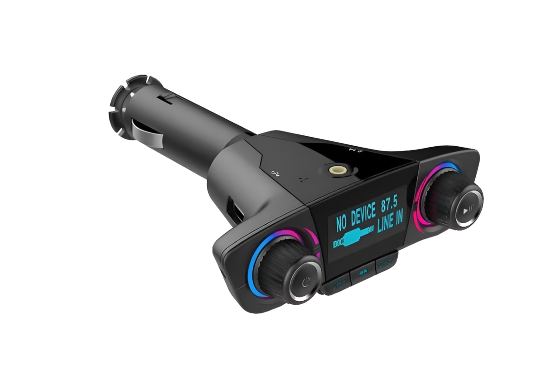 Modulator Transmitator FM Auto Neo™, Bluetooth 5.0, MP3 Player cu dublu USB, MicroSD si Jack