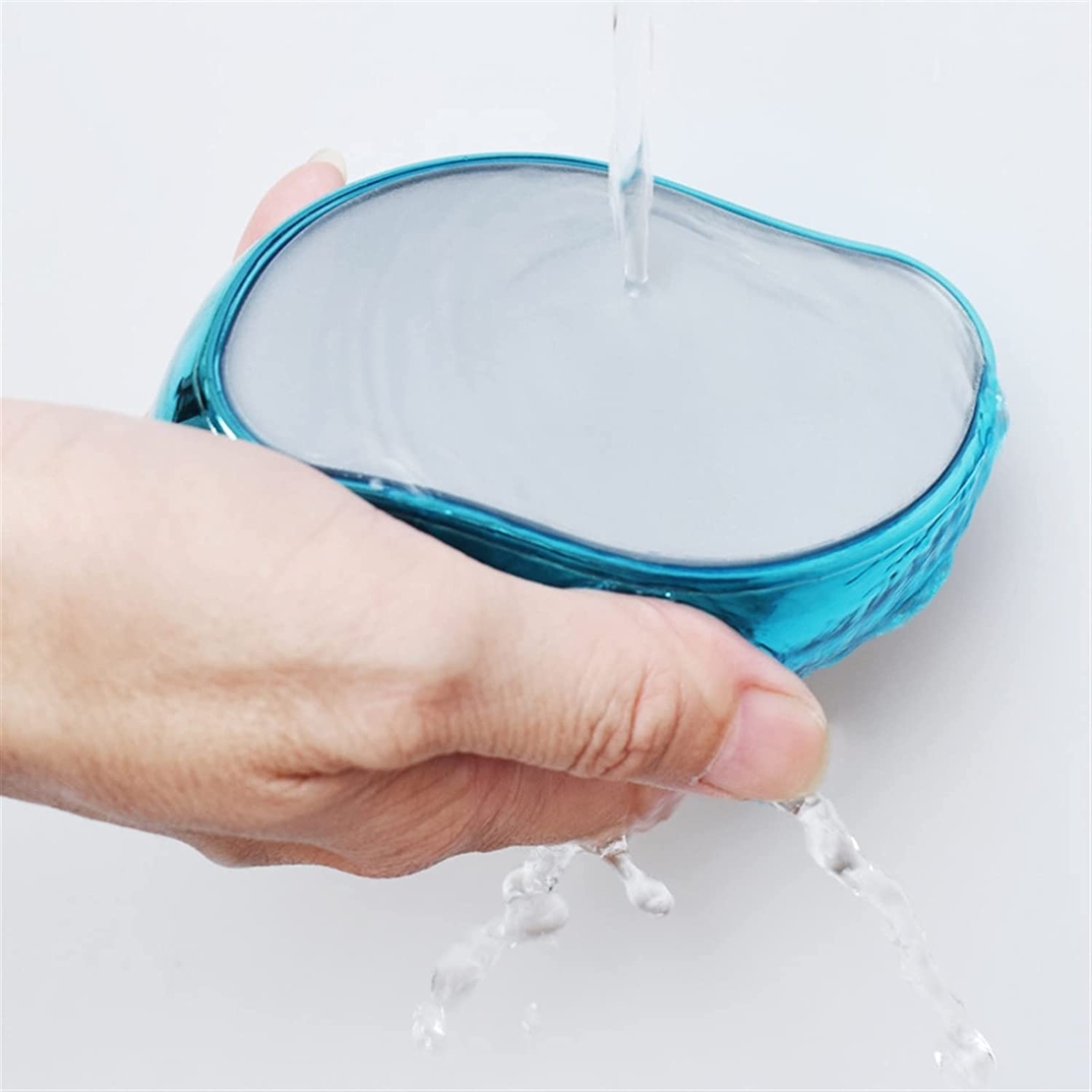 Dispozitiv de Epilare prin Frecare cu cristale Salestore.ro®, pentru indepartarea parului si exfoliere, reutilizabil, fara durere, Turcoaz