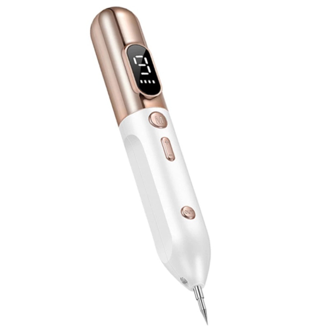 Aparat Plasma Pen Neo™ Skin®, Indepartare Negi, Pete, Alunite, Cicatrici, Tatuaje, Pistruilor, Ecran LCD, Alb si Auriu