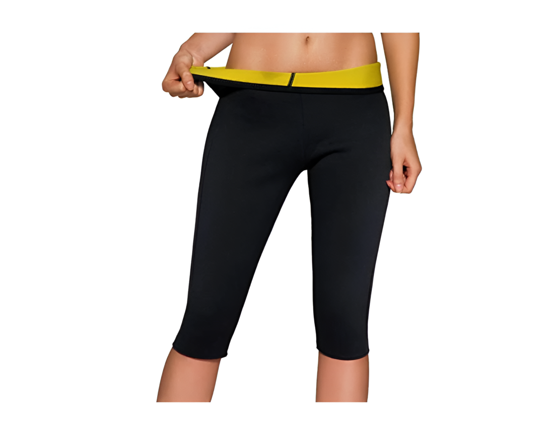 Pantaloni Scurti de Slabit si Modelare Corporala Neo™ din Neopren, Design Confortabil, Negru, M