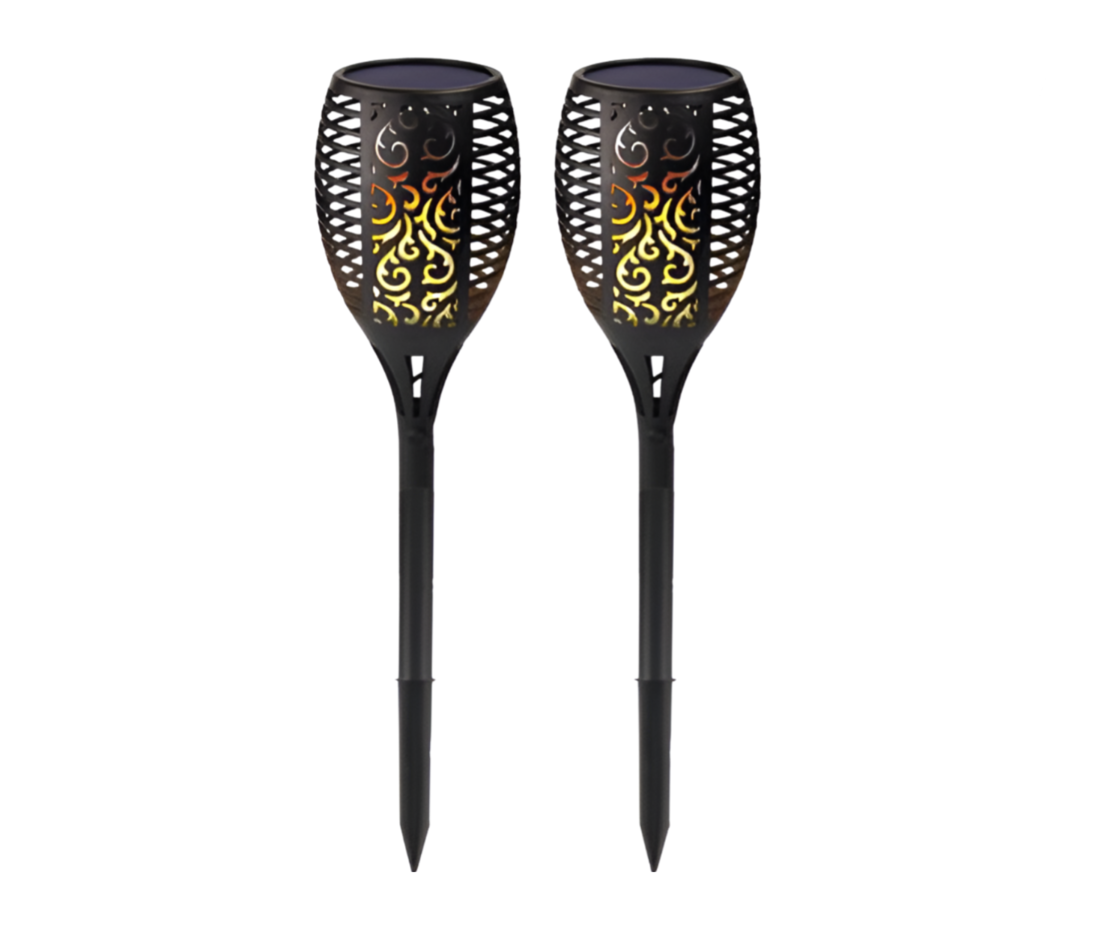 Set 2 buc Torta LED Solara Neo™, Efect de Flacara