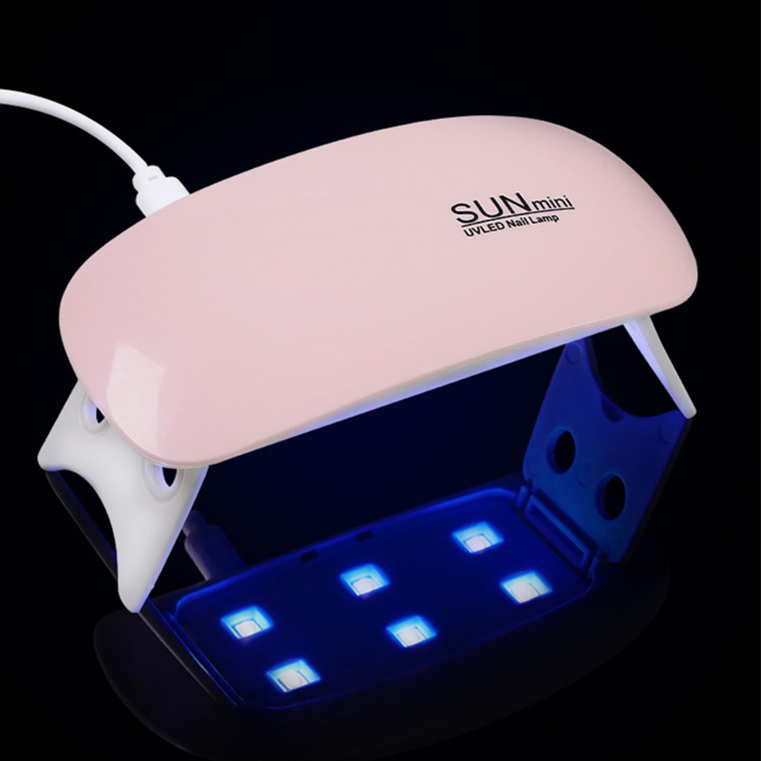 Lampa Manichiura Pedichiura, Portabila, Neo Mini Sun, UV/LED si alimentare USB, pentru uscare unghii, Putere 6W