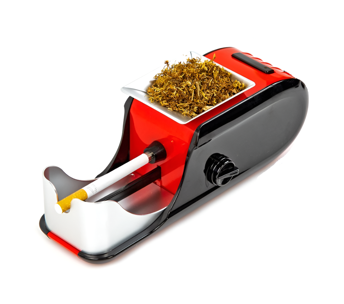 Aparat Profesional pentru Injectarea Tutunului, Electric, Compact, Rosu/Negru, Neo™