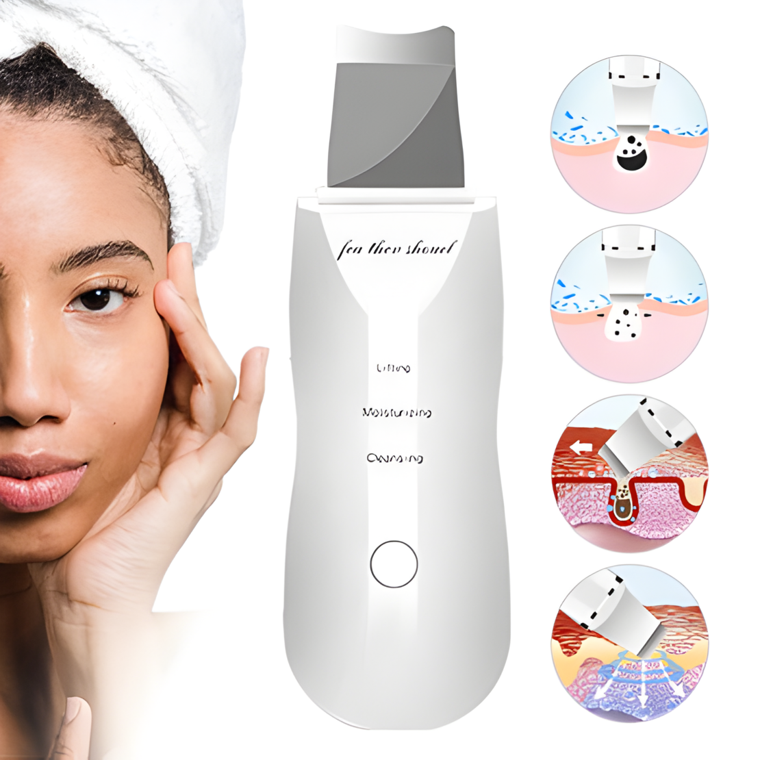 Aparat cu Ultrasunete NEO™, pentru Lifting, Peeling, Alb