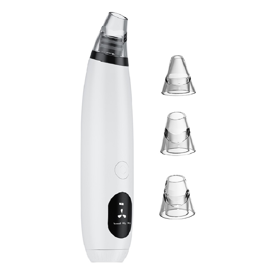 Aparat indepartat puncte negre, Neo™ Premium, cu vacuum, 3 capete, Puteri ajustabile, Ingrijire faciala, Curatare faciala, Acnee, cu Baterii, Alb