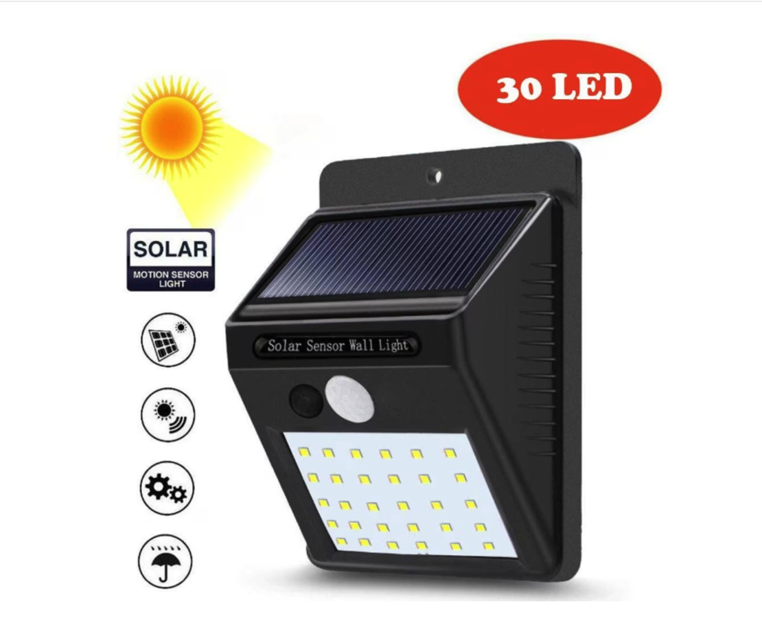 Lampa Exterior Neo™, Putere 2 W, Panou Solar, LED, 30 leduri