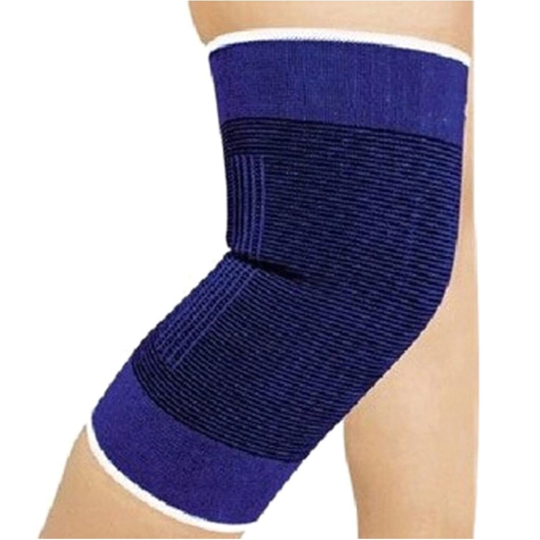 Set 2 Genunchiere Albastre Elastice compresive, amelioreaza durerile, efect de compresie, unisex, marime universala, culoare albastru, Neo™