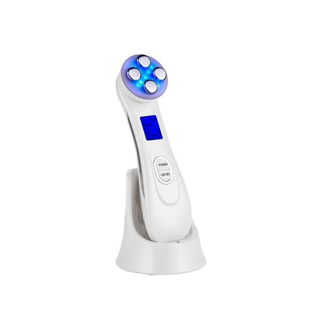 Dispozitiv tratament facial, 5 Moduri tratament, cu Radiofrecventa si masaj electro vibratii ,stimulator, antirid, albire, curatare, lifting si regenerare