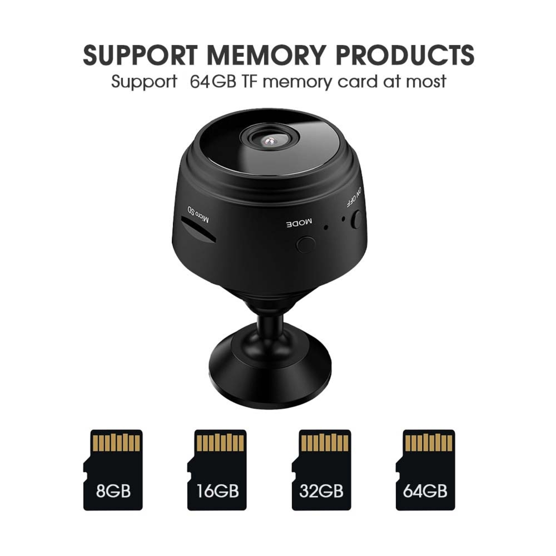 Mini camera de supraveghere wireless WiFi 1080p Full HD prindere cu magnet Neo™ Camy-Cam®
