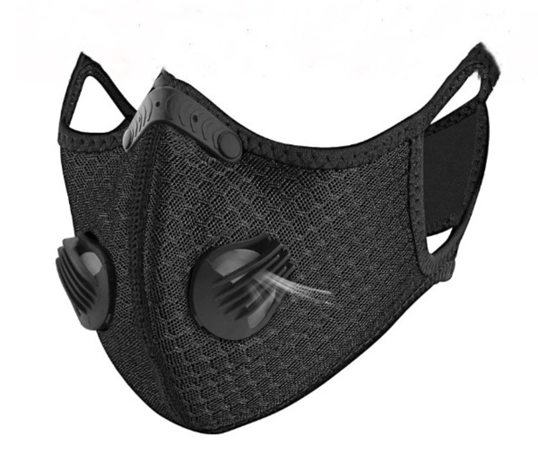 Masca de protectie textila cu filtru, detasabil, reutilizabila, Neo Tex Filter, Neagra
