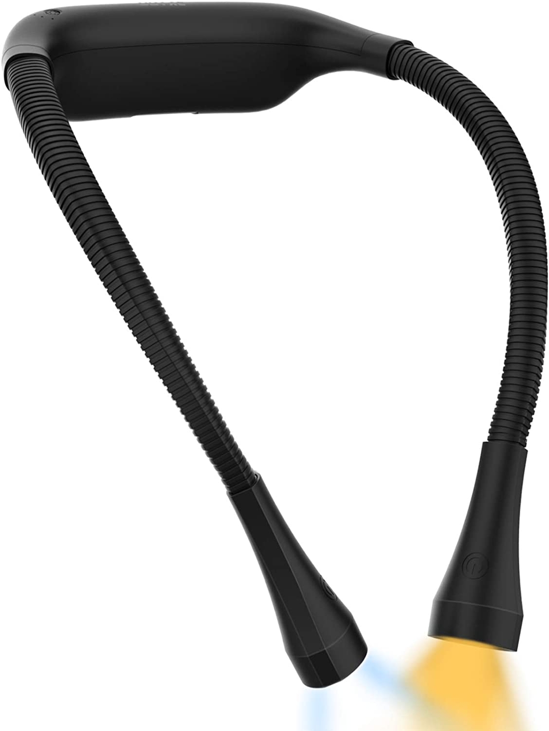 Lampa pentru citit cu pozitionare pe gat Nivero®, ideala pentru citit, crosetat, reparatii, baterie reincarcabila de 2000mAh, 3 culori ajustabile