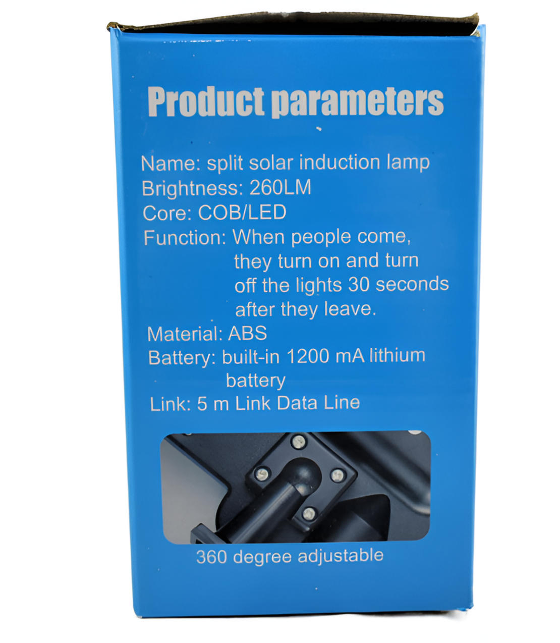 Lampa Solara cu Senzor de Miscare si Panou Detasabil, Negru, Compacta, Rezistenta la Apa, Neo™