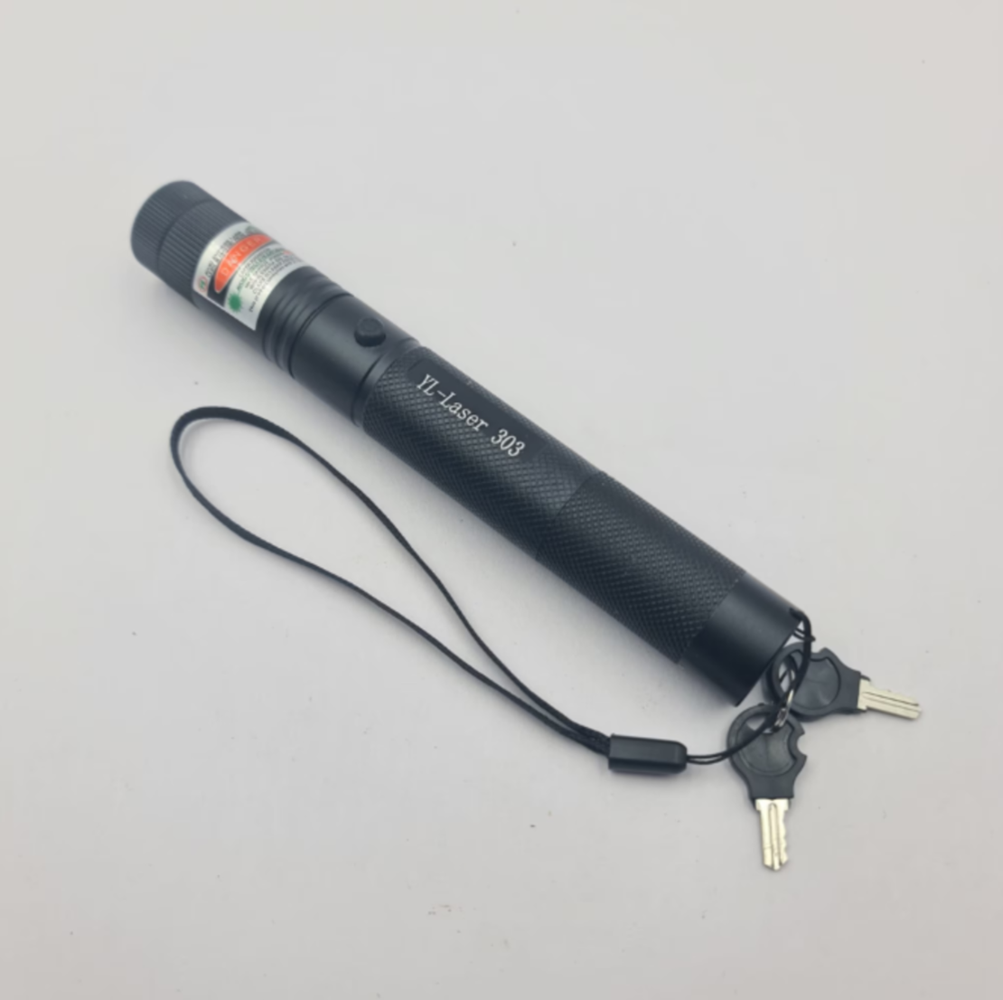 Laser Verde Neo™ cu Acumulator si Cheie de Blocare, 16 cm, Negru