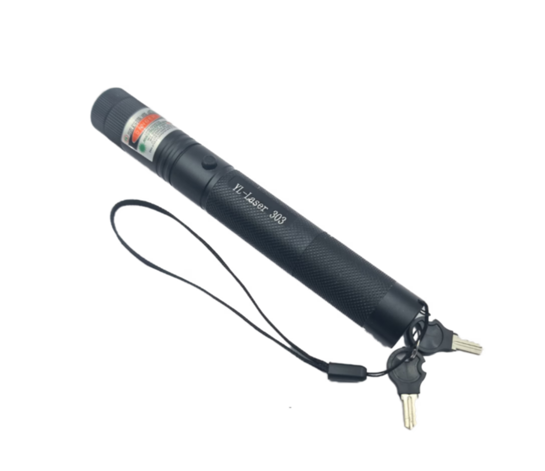 Laser Verde Neo™ cu Acumulator si Cheie de Blocare, 16 cm, Negru