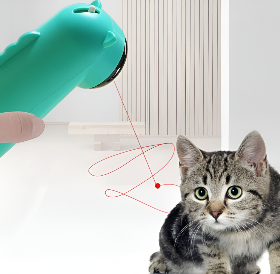 Jucarie Interactiva pentru Pisici NEO™, cu Laser, senzor LED