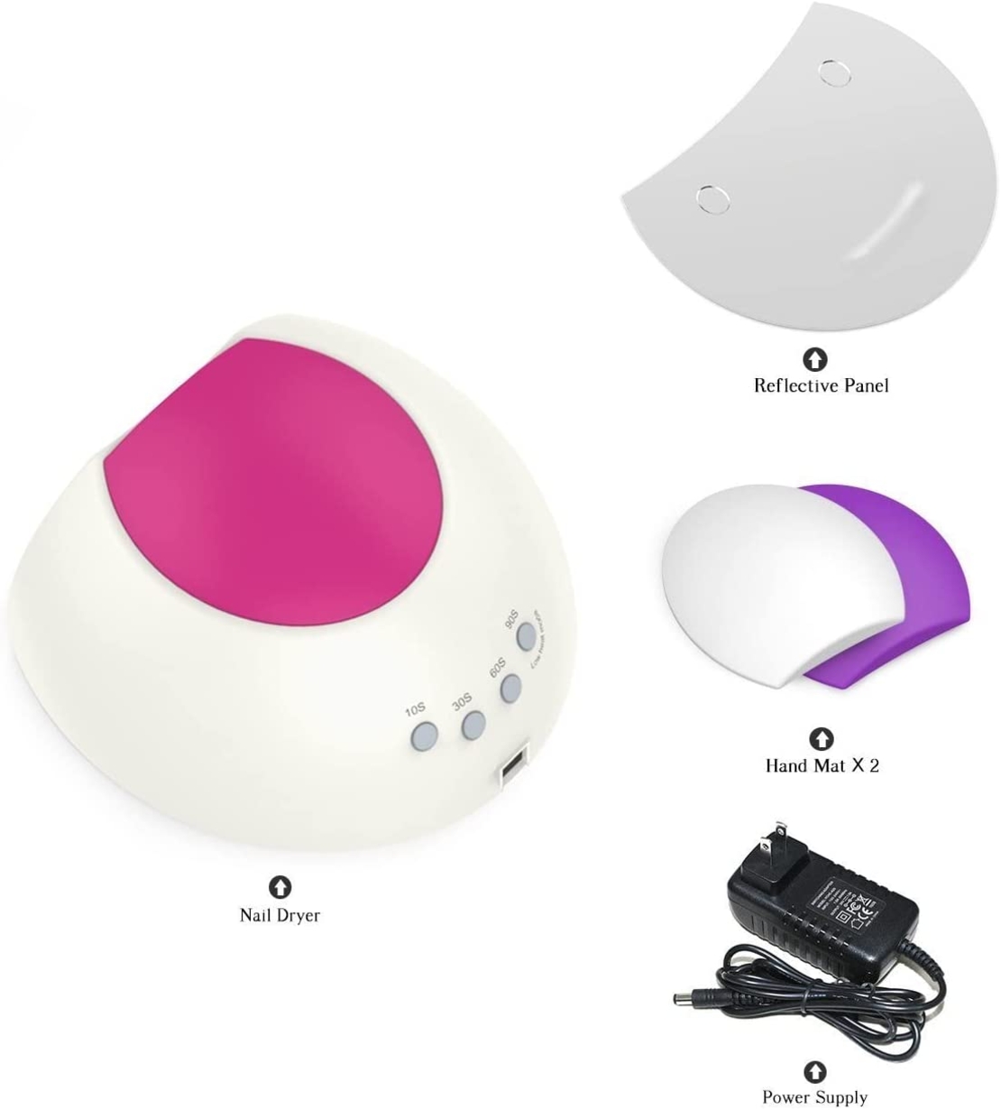 Lampa unghii SUNUV, profesionala, UV LED 48W, , duala, timer, senzor miscare, detasare magnetica