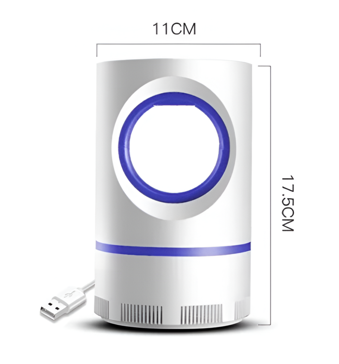 Aparat electric cu Lampa UV Anti-tantari Neo™, pentru interior, ventilator cu aspiratie prin fotocataliza, Alimentare USB, alb