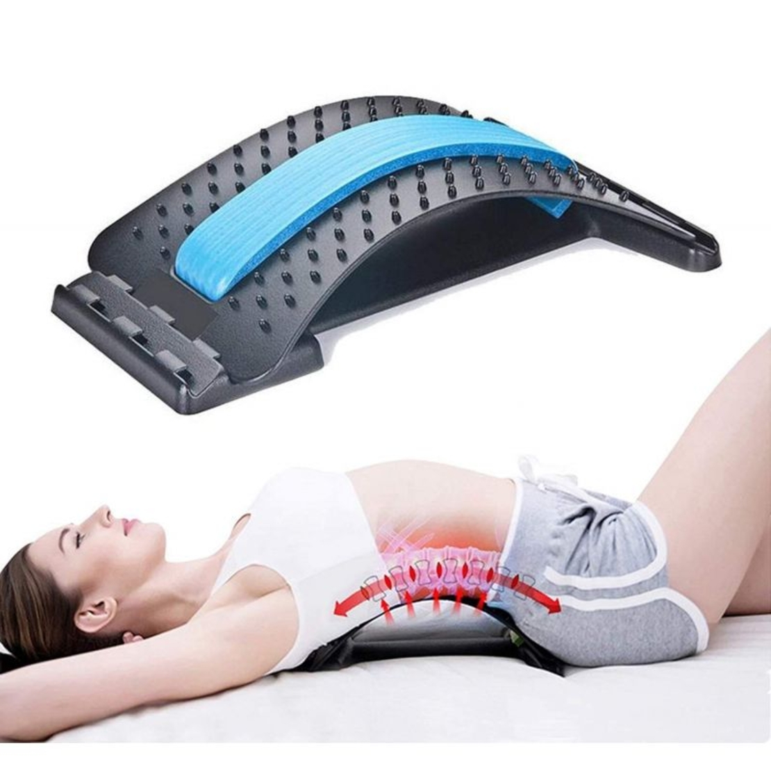 Dispozitiv reglabil pentru intindere si relaxare lombara BackFlex