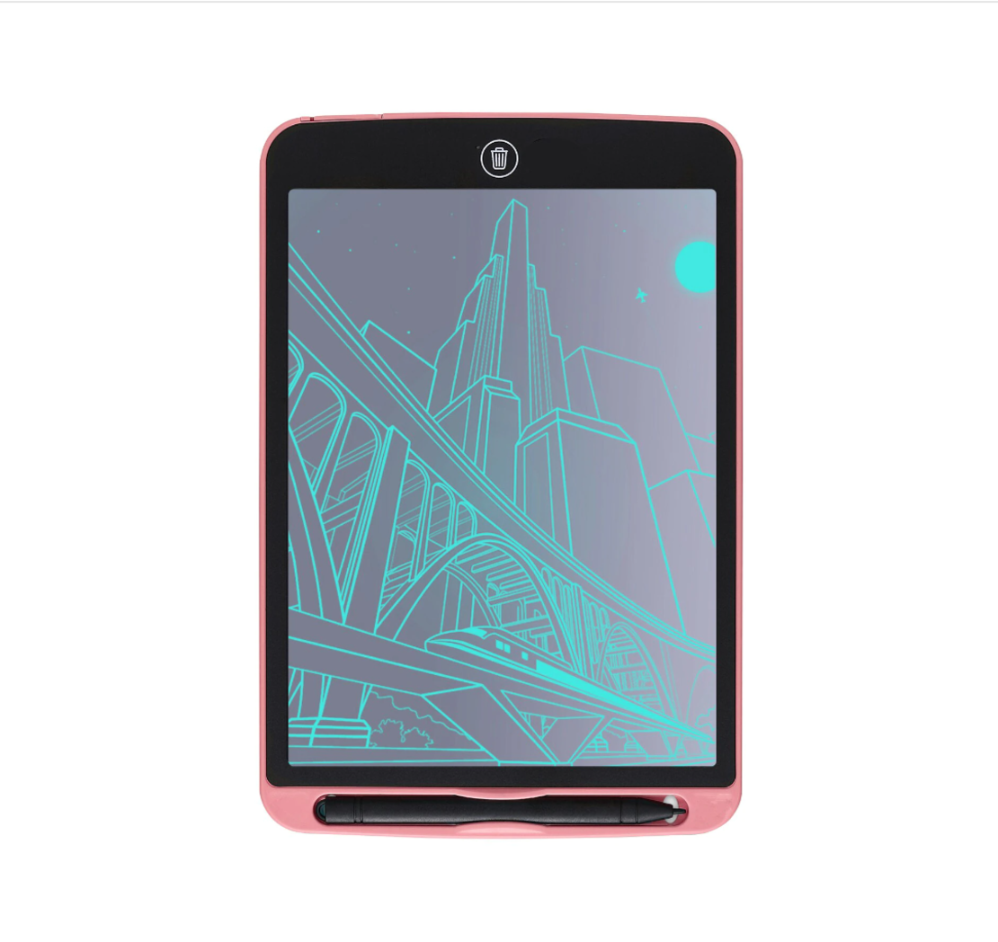 Tableta LCD de Scris si Desenat pentru Copii, 10.5 inch, Roz, Neo™