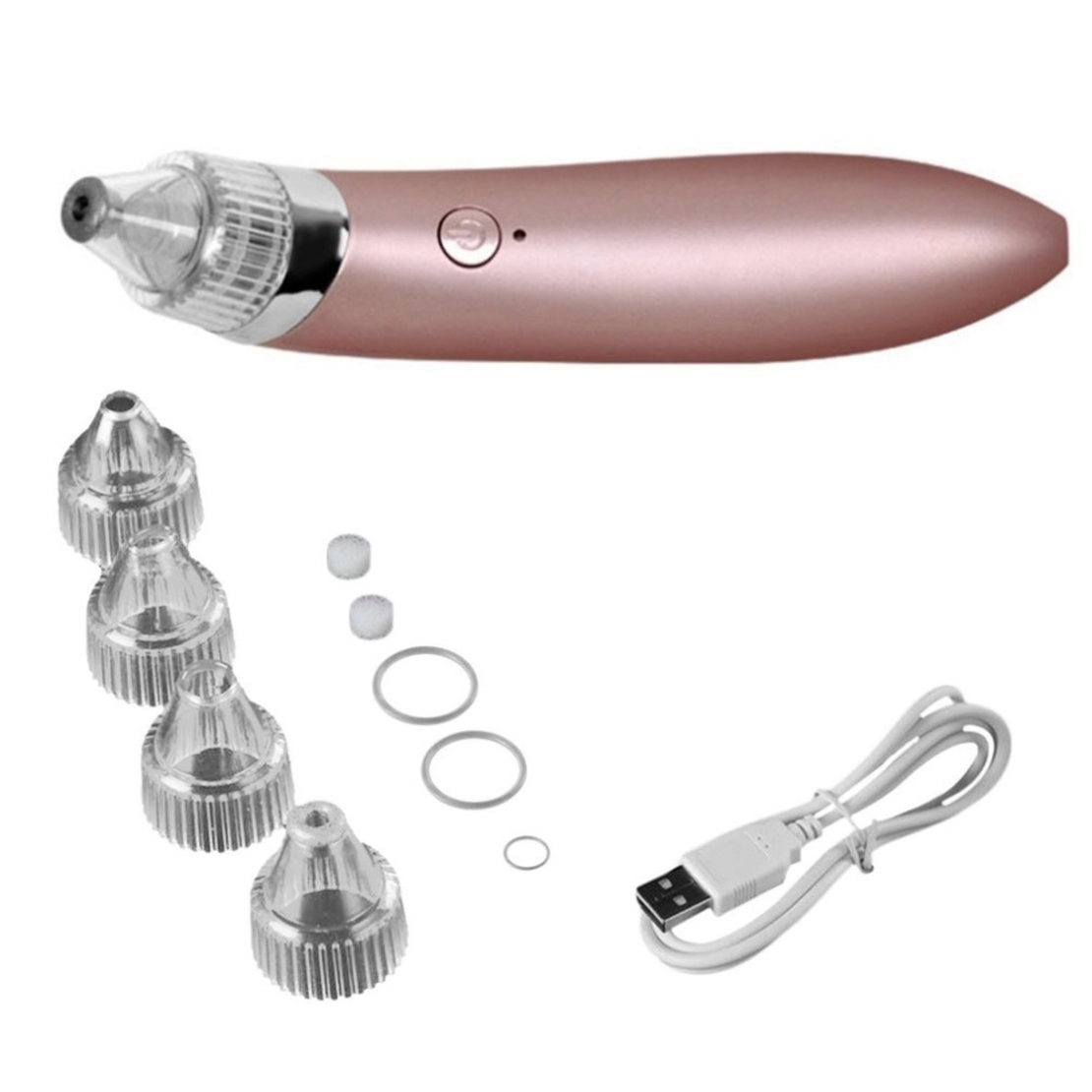 Aparat indepartare puncte negre,de grasime,acnee Vacuum Presure Cleaner, Roz