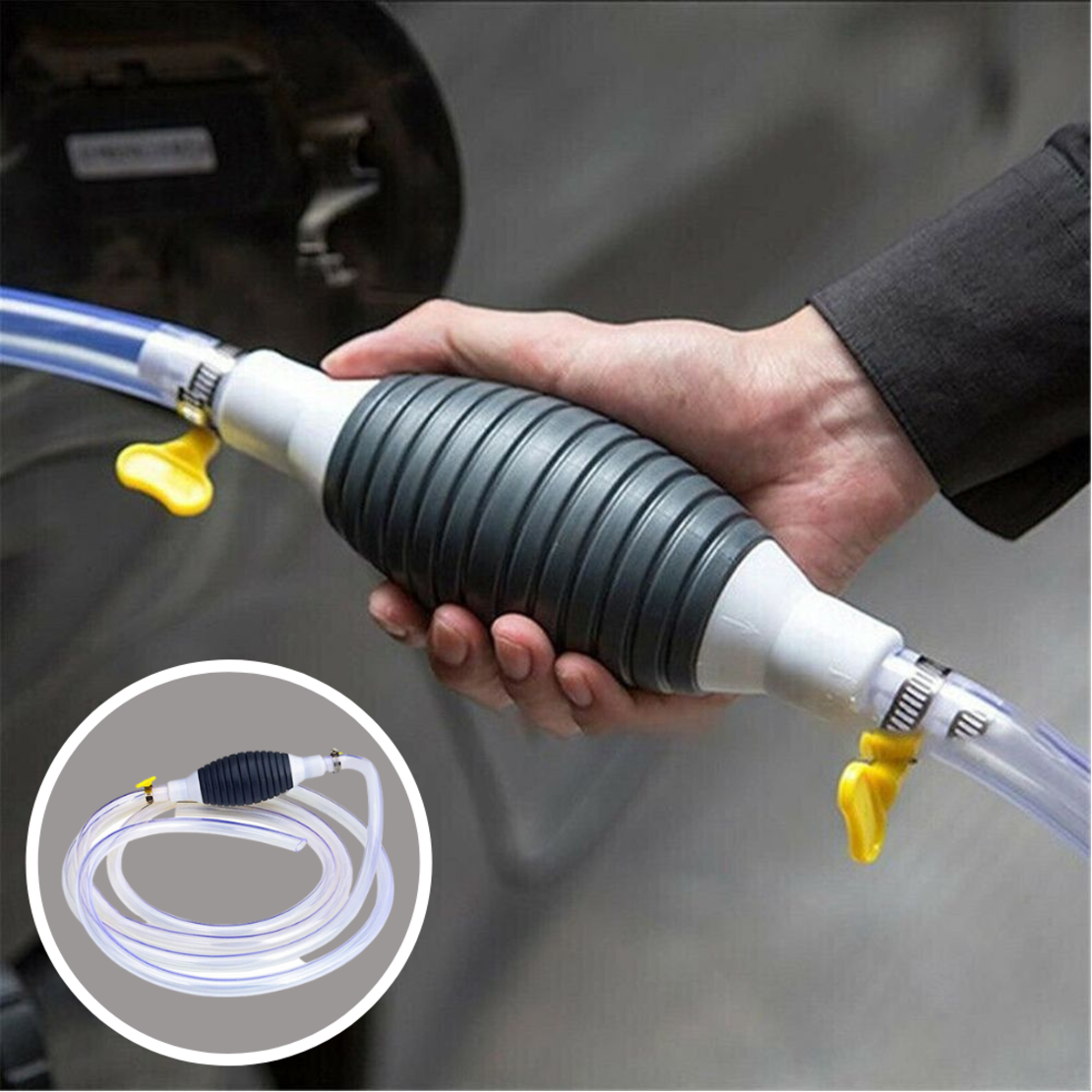 Pompa manuala pentru transfer lichide, furtun 1.5m, cleme prindere, RIF REFCO ®