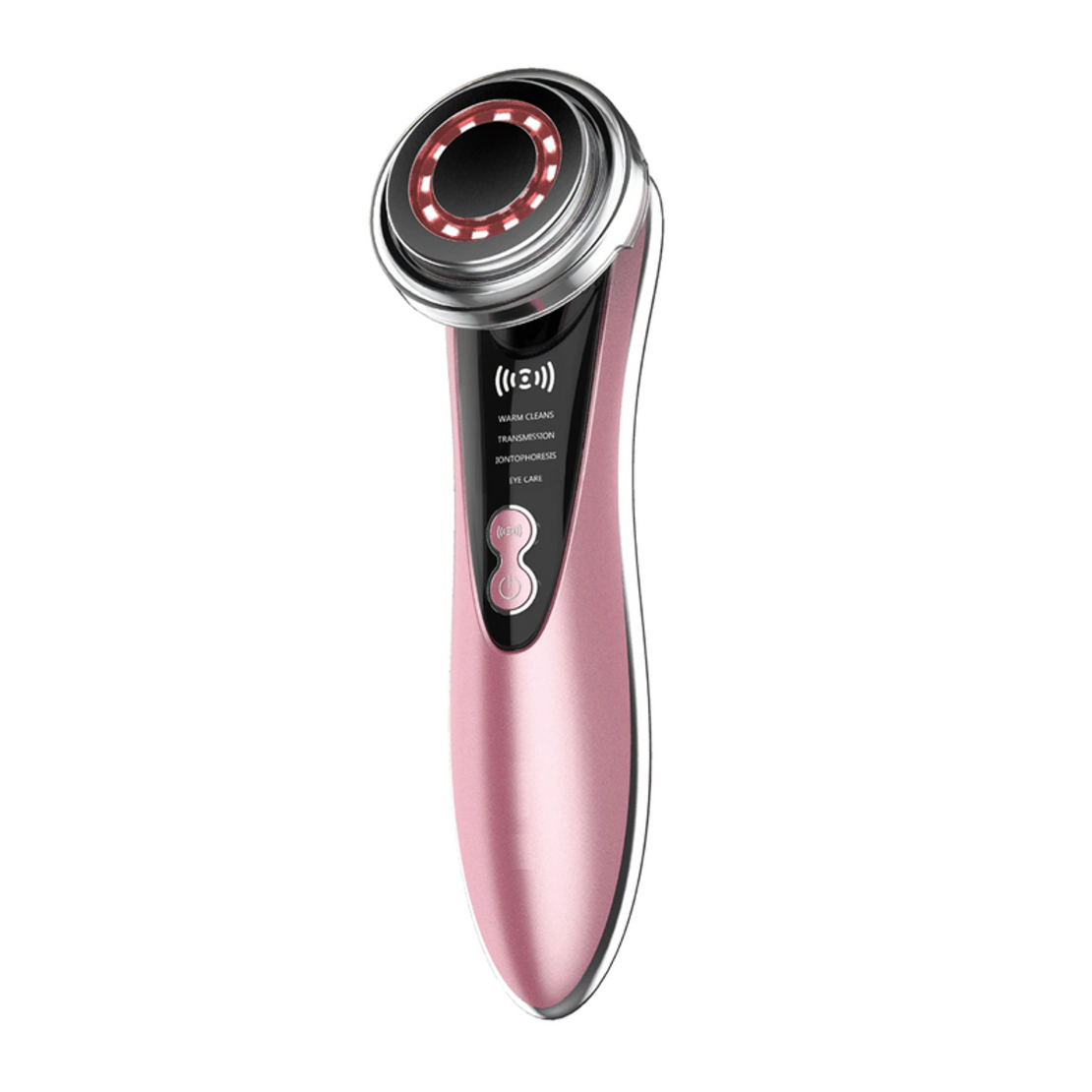 Aparat ingrijire faciala 5in1, Anti-rid, Fototerapie, Lifting, Lumina LED, Ion negativi, Roz