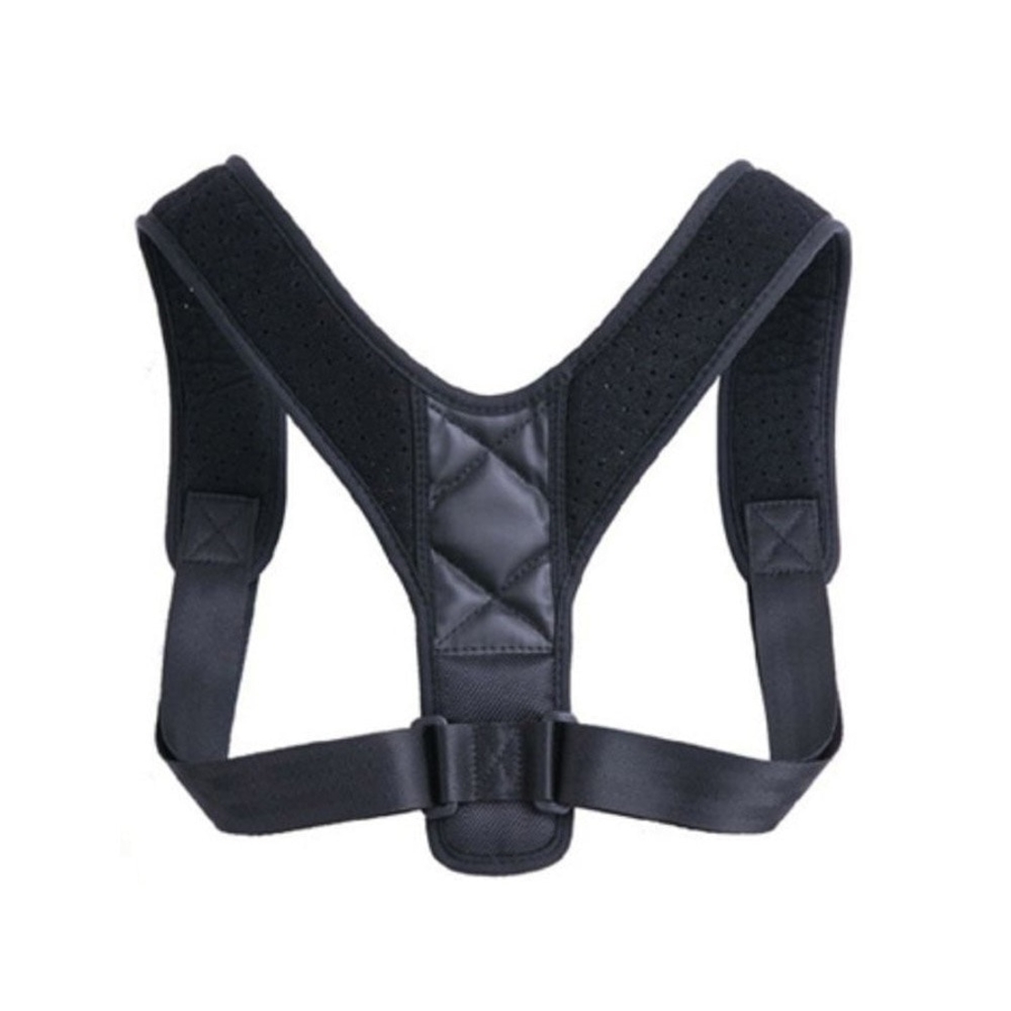 Corector de postura pentru indreptare spate, umeri si coloana, Neo™, marime reglabila, negru, NeoGym™