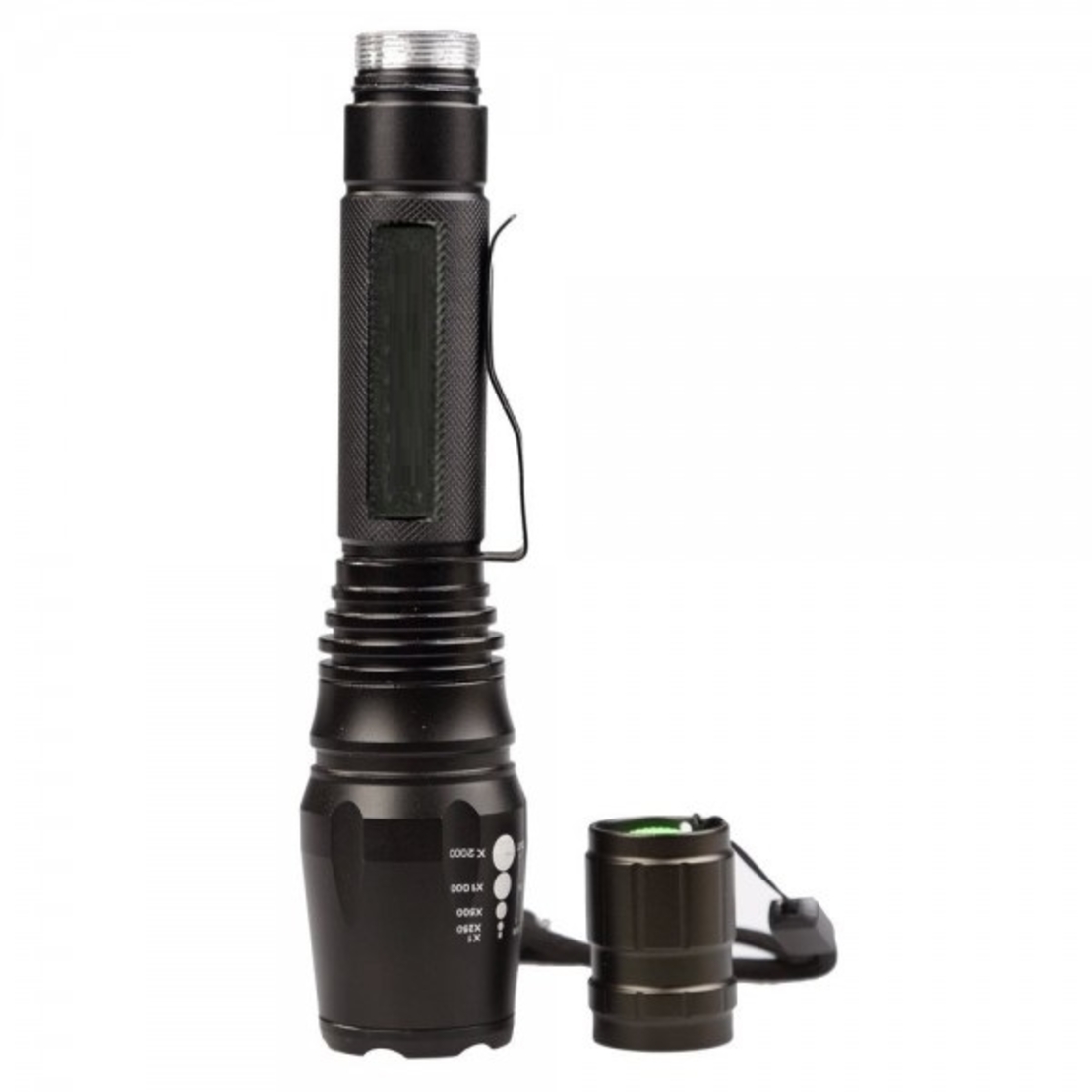 Lanterna profesionala din aluminiu Neo™ Big-Light® cu spot reglabil si accesorii T6