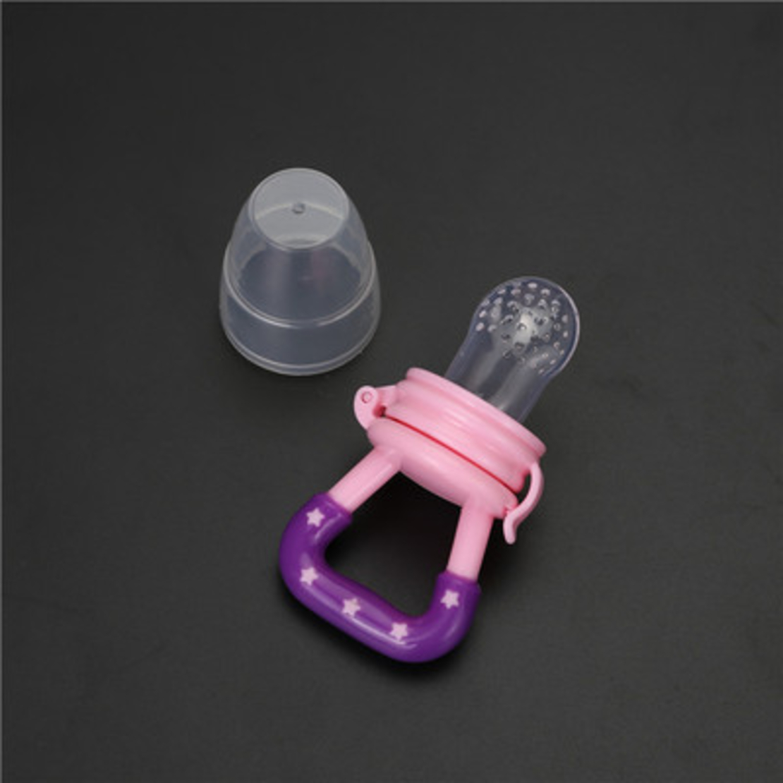 Suzeta cu compartiment pentru fructe si legume, Neo™ BbyBoom®, Silicon, fara BPA, Roz/Mov