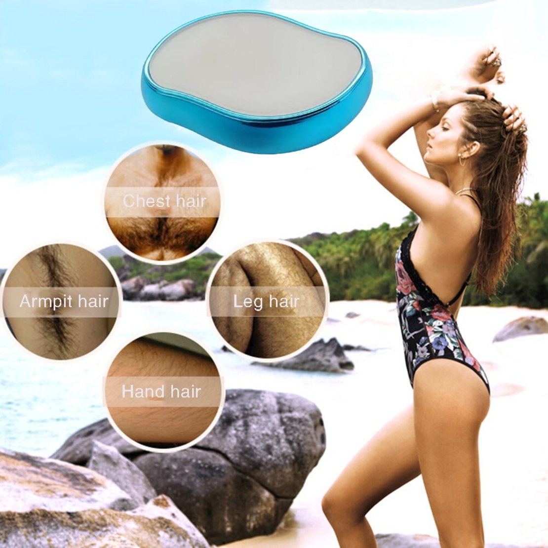 Dispozitiv manual pentru indepartarea parului/exfoliere, Alb