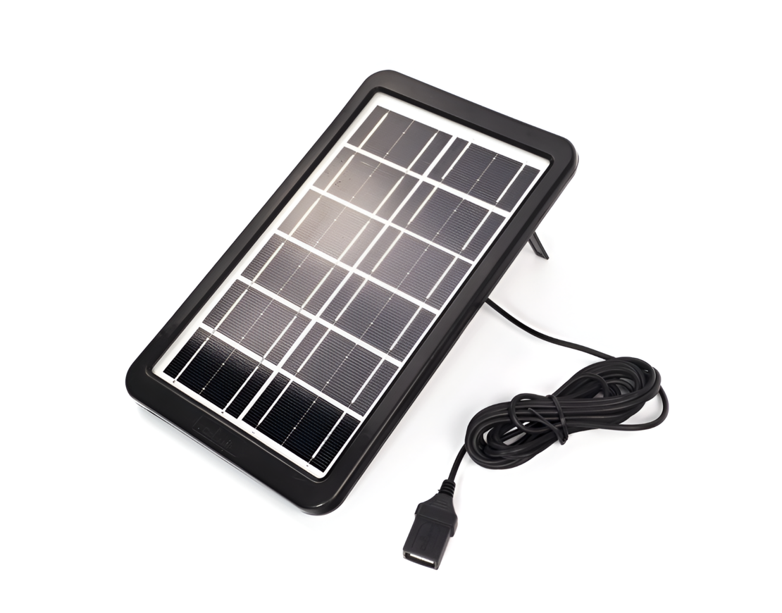 Panou Solar Portabil 3W, 6V, IP67, Negru, Neo™