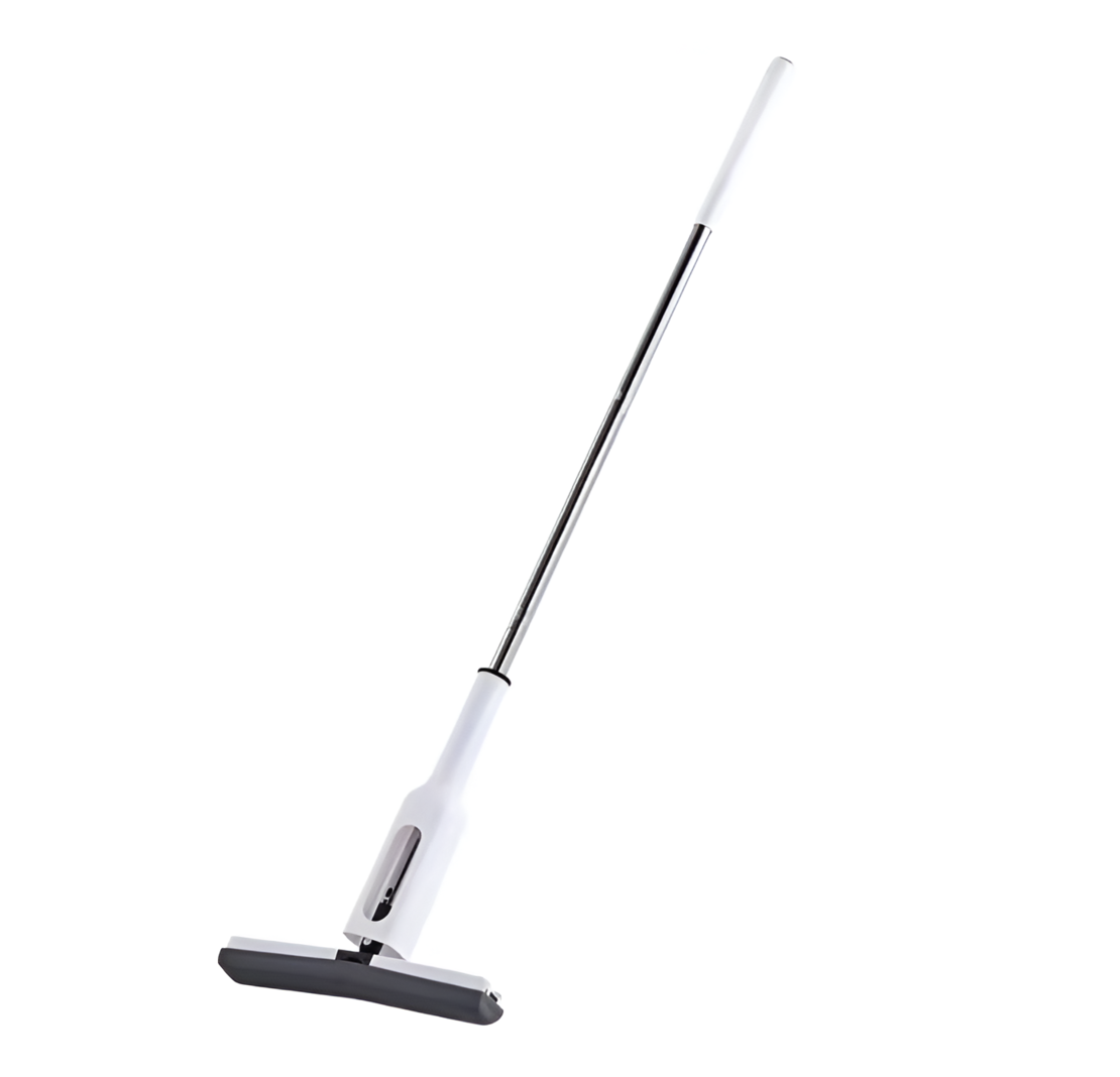 Mop Modern, Stoarcere Automata Rapida, Super absorbant, Curatenie Eficienta, Fara Efort, Design Ergonomic, Durabil, 126x32x5 cm, Alb, Neo™