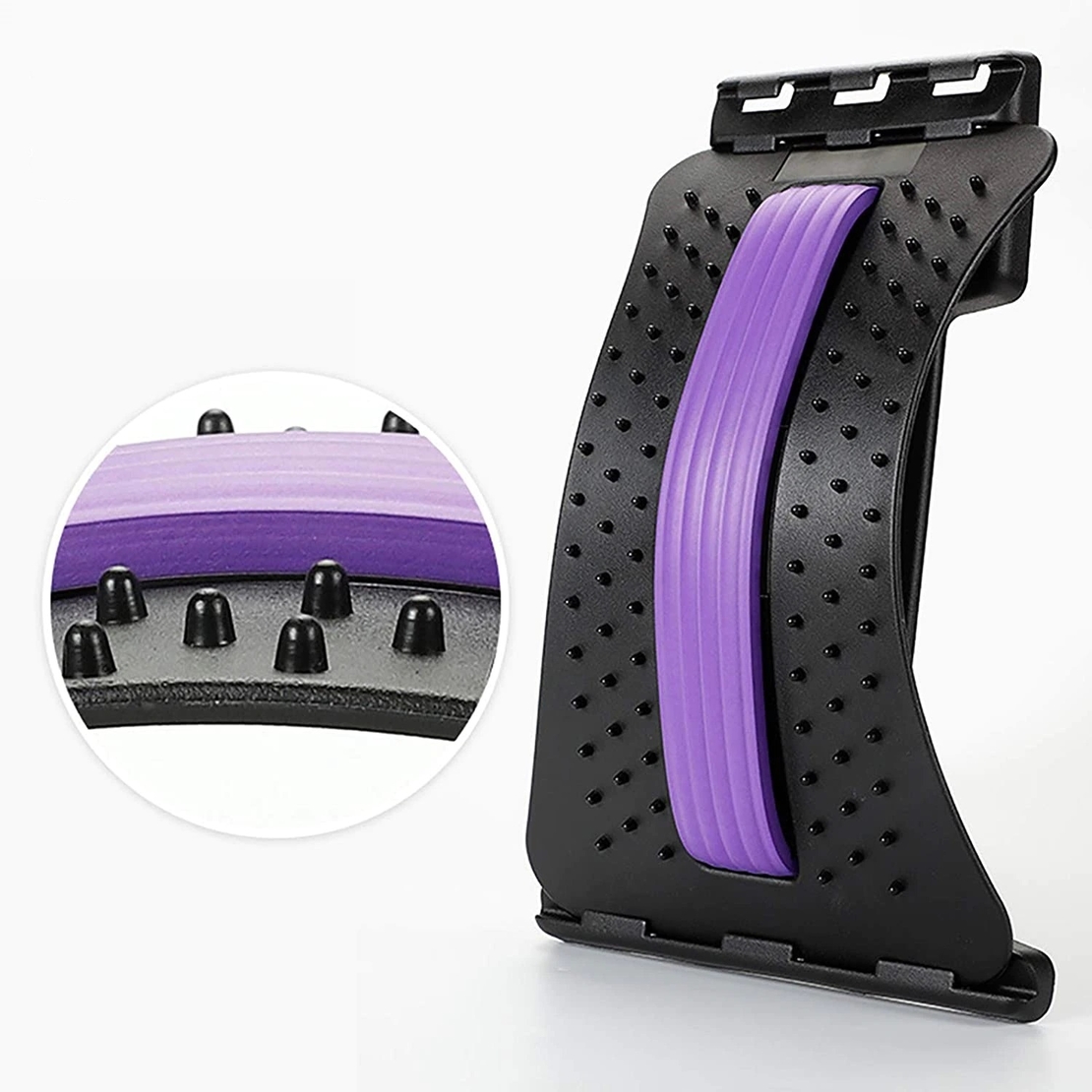Dispozitiv de Masaj Lombar Neo™ cu Functie de Presopunctura si Stretching maxim 150 kg, Mov