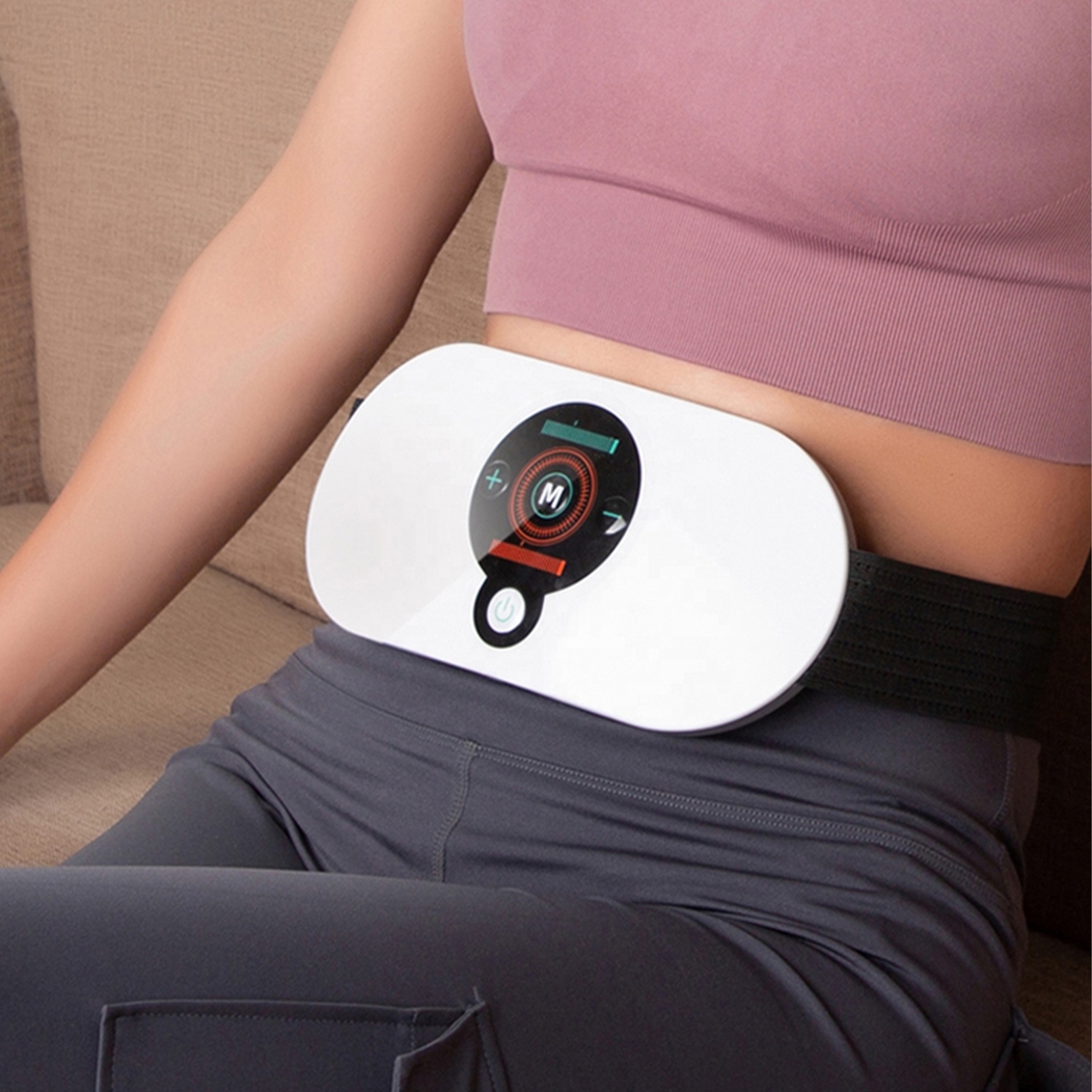 Centura Masaj cu electrostimulare si infrarosu, Neo™ Premium, cu 5 programe de masaj si 18 niveluri de intensitate, pentru slabit, tonifiere si masaj abdomen, fese, coapse, spate