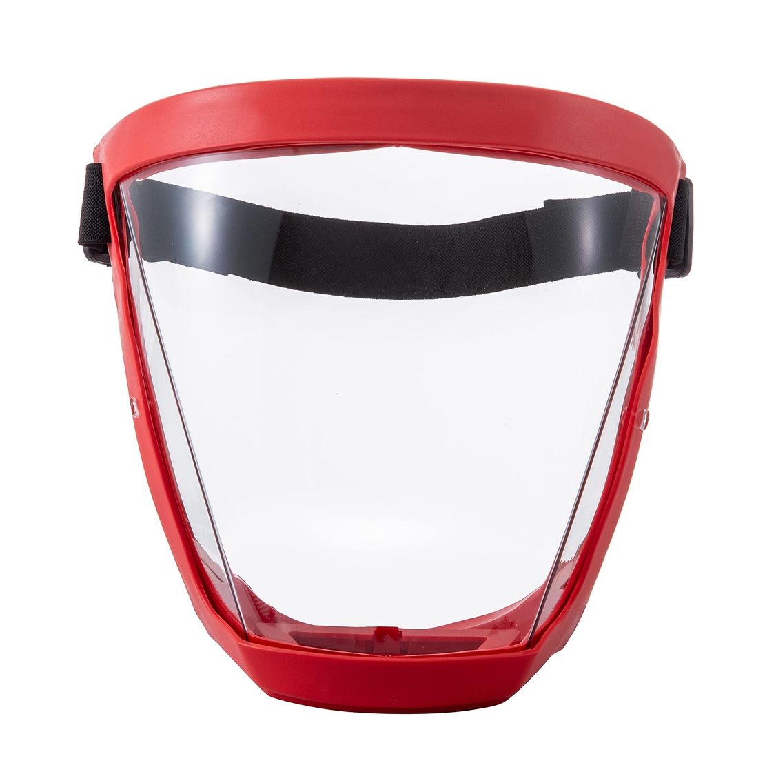 Viziera profesionala protectie faciala, Neo PRO, etansa, transparenta, usoara, dezinfectabila, reutilizabila, Rosu