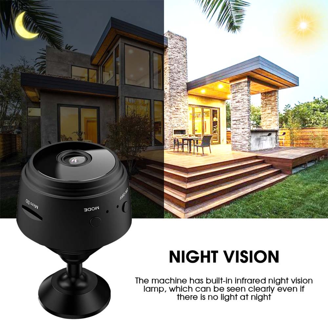 Mini camera de supraveghere wireless WiFi 1080p Full HD prindere cu magnet Neo™ Camy-Cam®