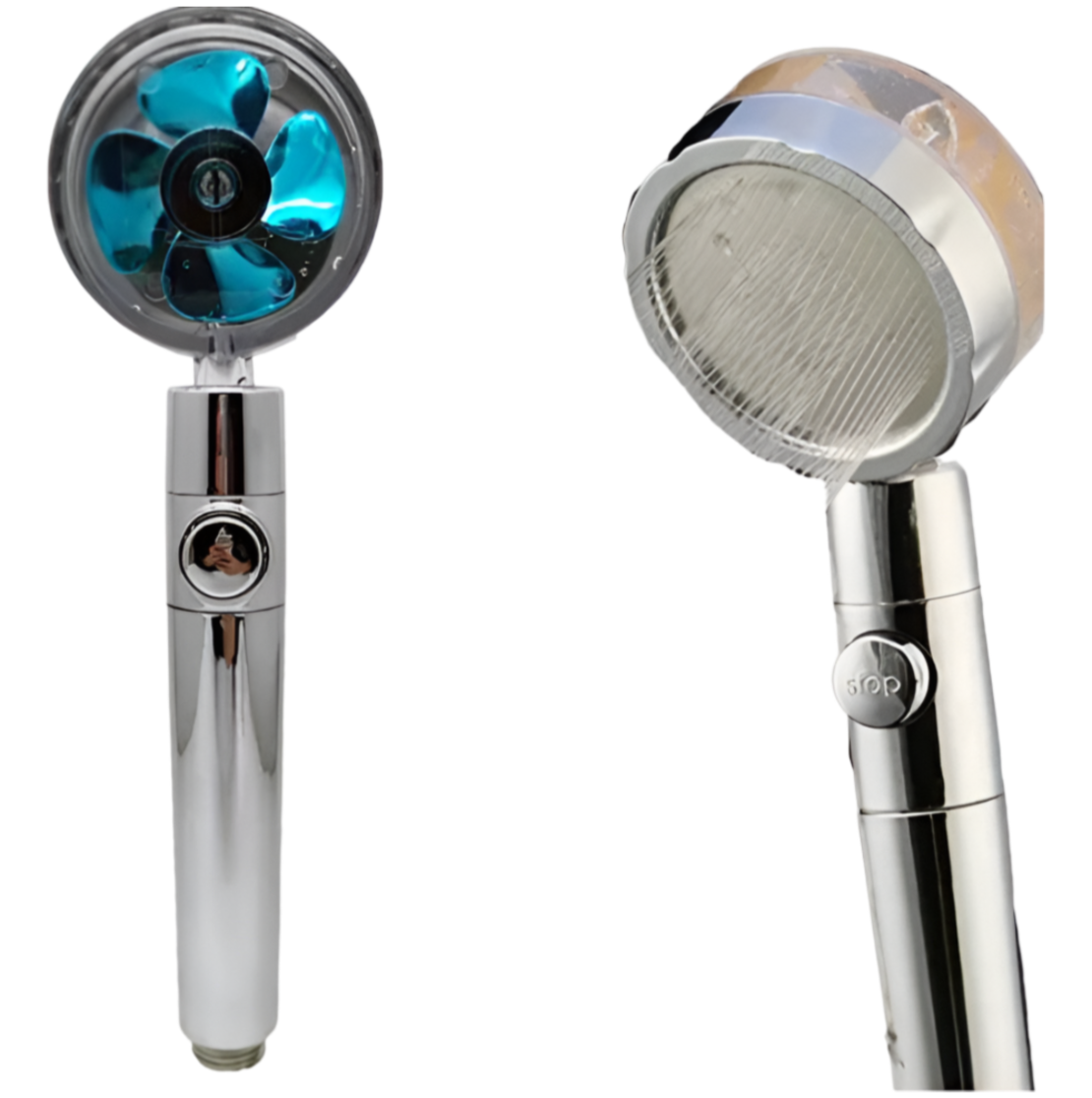 Cap de Dus cu Presiune Neo™, 360°, turbo Incorporat, Presiune reglabila, Albastru