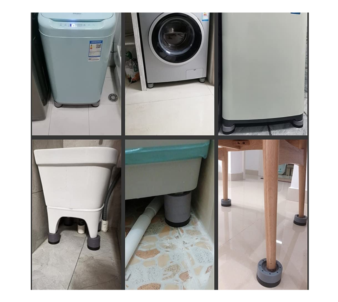 Set 4 Picioare Antizgomot si Antiderapante, pentru Echipamente Electrocasnice si Mobilier, Neo™