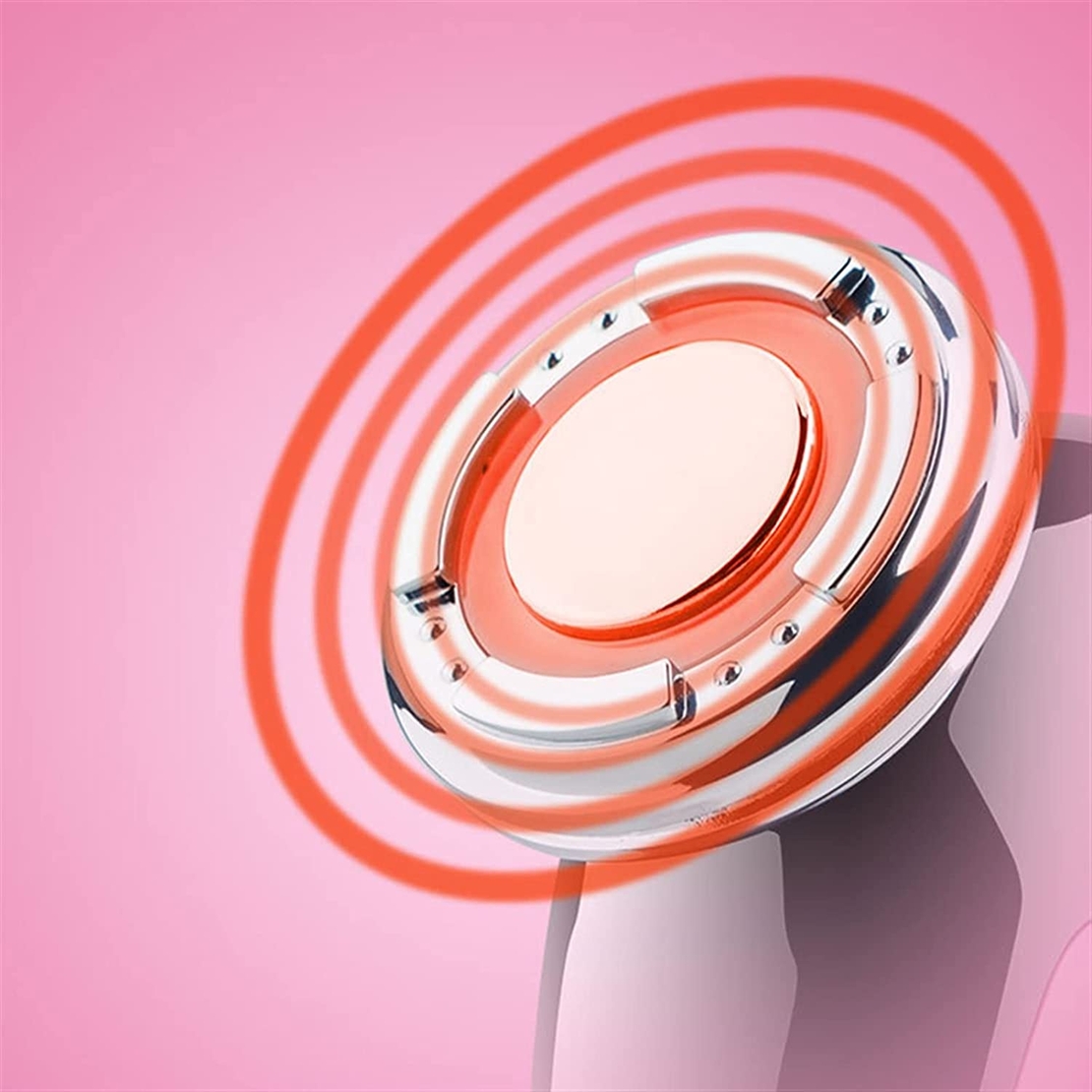 Aparat Profesional tratament facial si intinerirea pielii 5 in 1, Neo™ Skin®, Mezoterapie, LED, Lifting, Anti Rid, vibratii EMS, Microcurent, Masaj facial, Roz