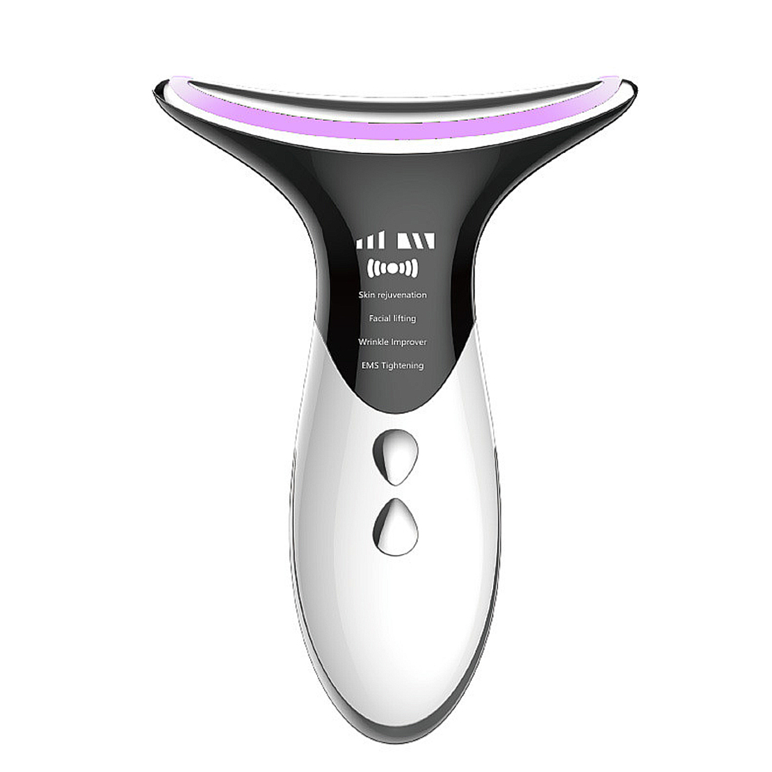 Dispozitiv de Lifting si Rejuvenare Faciala 3 in 1 Neo Premium, cu functii multiple, curatare, masaj antirid, inchidere pori, Silver Blue